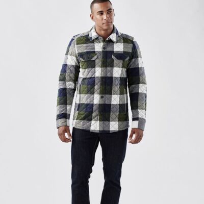 MEN'S QUILTED PLAID SHACKET Thumbnail