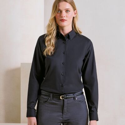 Premier Ladies Supreme Long Sleeve Oxford Shirt Thumbnail