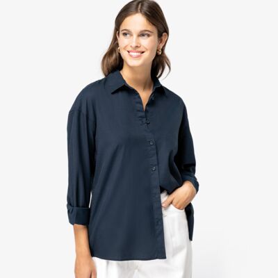 Spasso Ladies Long Sleeve TENCEL™ Shirt Thumbnail