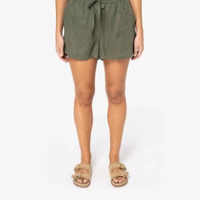 Spasso Ladies Linen Shorts Thumbnail