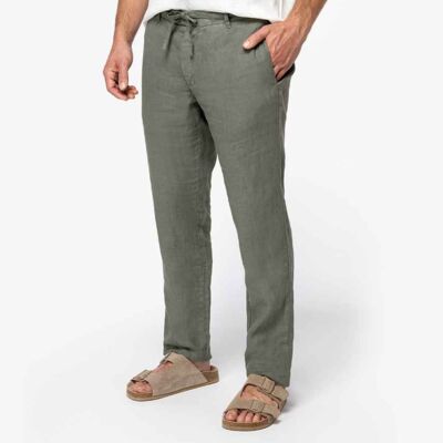 Spasso Faded Linen Trousers Thumbnail