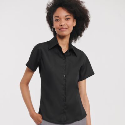 Russell Collection Ladies Short Sleeve Ultimate Non-Iron Shirt Thumbnail