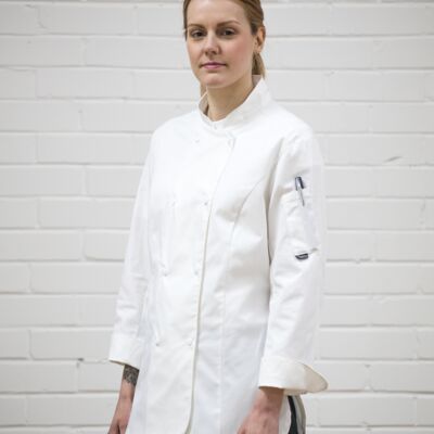 Dennys Ladies Long Sleeve Premium Chef's Jacket Thumbnail